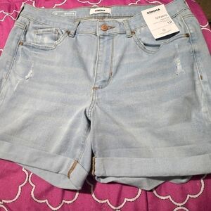 New Sonoma Women's Light Blue Denim Shorts High Rise From Kohls